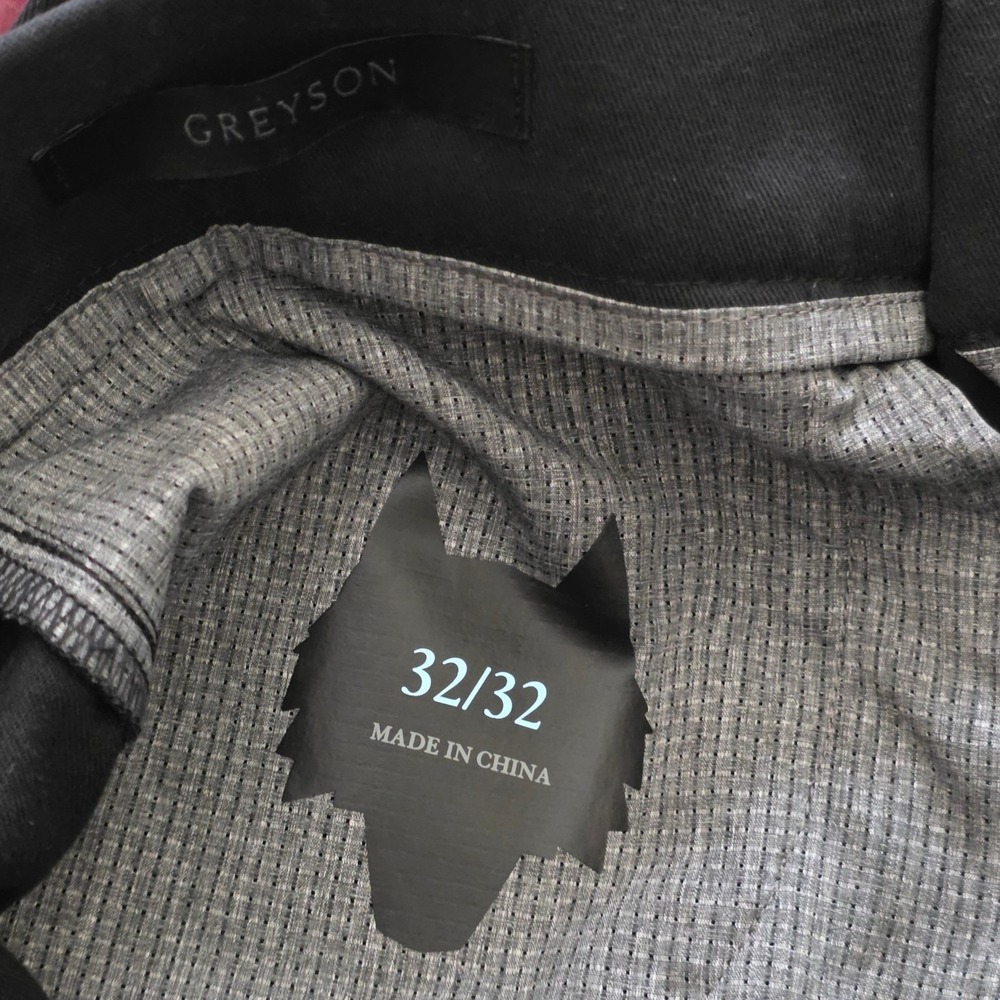 Greyson Armonk 5 Pocket Slim Pant Men 32 X 32 Shepherd Black Golf Trousers NWT - Picture 5 of 6